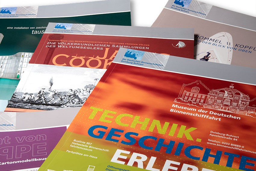 Plakate für ein Museum