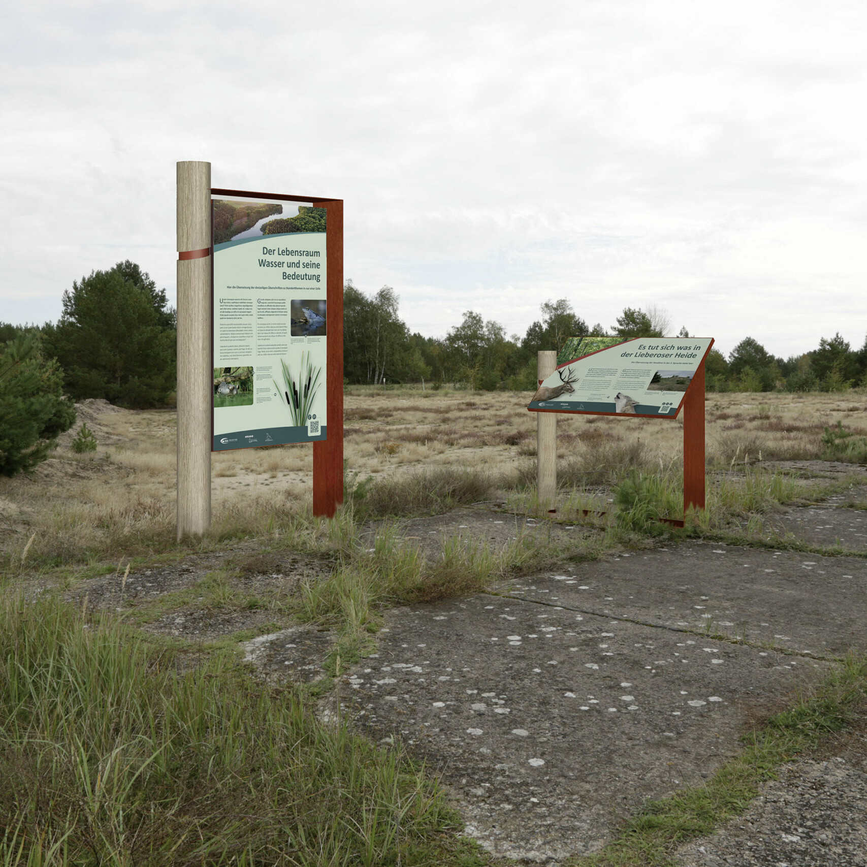Informationssystem in der Landschaft